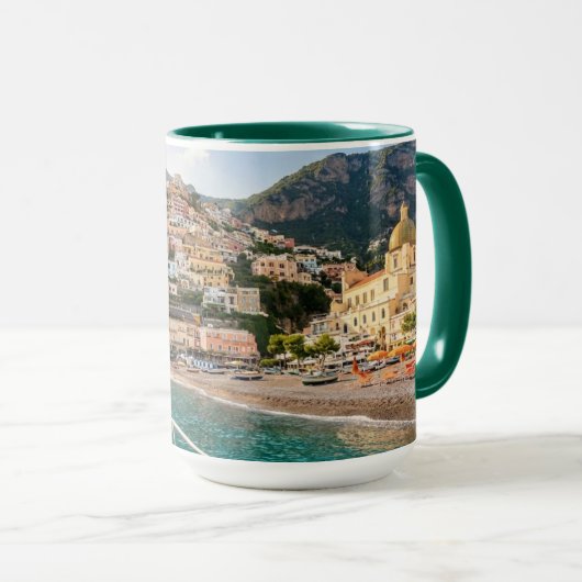 Amalfi Coast Sunset Personalized Mug (Devant droit)