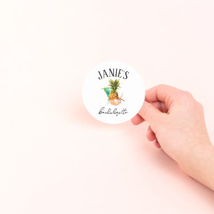 Amalfi Coast vrijgezellenfeest Strand Bach-feest Ronde Sticker