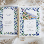 Amalfi Coast Wedding Kaart