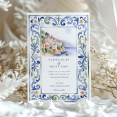 Amalfi Coast Wedding Kaart