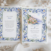 Amalfi Coast Wedding Kaart