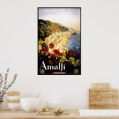 Amalfi Coastline Italien Travel Poster 1910 - 1920 (Cuisine)