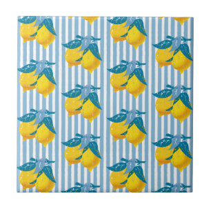 Amalfi Gele Citroenen Mediterrane Stijl Tegeltje