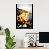 Amalfi, Italia travel poster (Bureau à domicile)