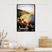 Amalfi, Italia travel poster (Cuisine)