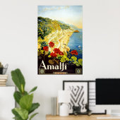 Amalfi Italiaans Poster voor kustvaart (Thuiskantoor)