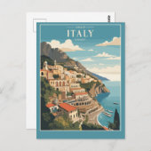 Amalfi Italiaanse kust Briefkaart (Voorkant / Achterkant)