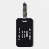 Amalfi Italië aangepast bagagelabel (Achterkant verticaal)