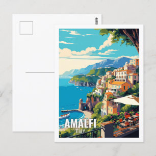 Amalfi Italië Beroemde reisplekken Briefkaart