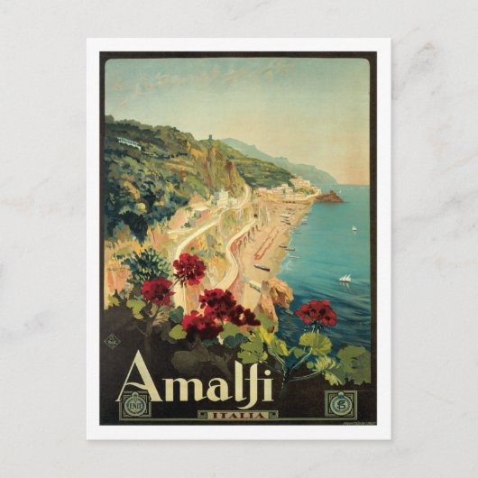 Amalfi Italië  Briefkaart (Voorkant)
