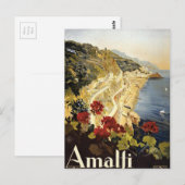  Amalfi Italië Europese Reisadvertentie Briefkaart (Voorkant / Achterkant)