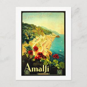 Amalfi Italië Italia VintageTravel Advertisement Briefkaart