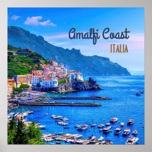 Amalfi - Italië - Moderne fotografie Poster