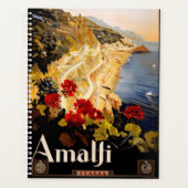 Amalfi Italie Poster de voyage Graphique d'art (Devant)