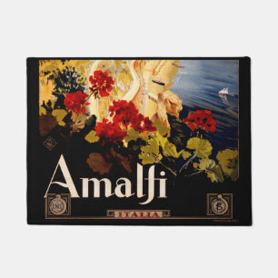 Amalfi Italië Reisposter Art Graphic Deurmat