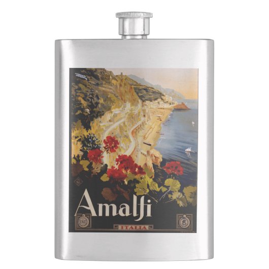 Amalfi Italië Reisposter Art Graphic Flacon (Voorkant)