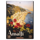 Amalfi Italië Reisposter Art Graphic Klembord (Achterkant)