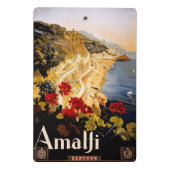 Amalfi Italië Reisposter Art Graphic Mini Klembord (Achterkant)