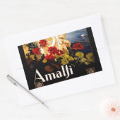 Amalfi Italië Reisposter Art Graphic Rechthoekige Sticker (Envelop)