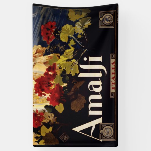 Amalfi Italië Reisposter Art Graphic Spandoek (Verticaal)