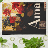 Amalfi Italië Reisposter Art Graphic Theedoek (Gevouwen)