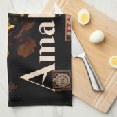 Amalfi Italië Reisposter Art Graphic Theedoek (Quarter Fold)