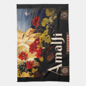 Amalfi Italië Reisposter Art Graphic Theedoek (Verticaal)