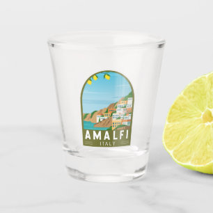 Amalfi Italië Retro Travel Art Shot Glas