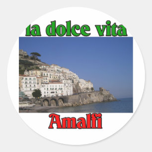 Amalfi Italië Ronde Sticker