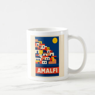 Amalfi Italië Vintage Reis Koffiemok Retro Kust