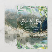 Amalfi italy olives mariage enregistrer la carte d (Devant / Derrière)