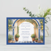 Amalfi-kust boog Middeleeuwse uitzicht Kaart (Staand voorkant)