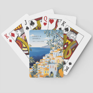 Amalfi kust Italiaanse bruiloft Pokerkaarten