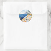 Amalfi kust Italiaanse bruiloft Ronde Sticker (Tas)