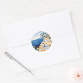 Amalfi kust Italiaanse bruiloft Ronde Sticker (Envelop)