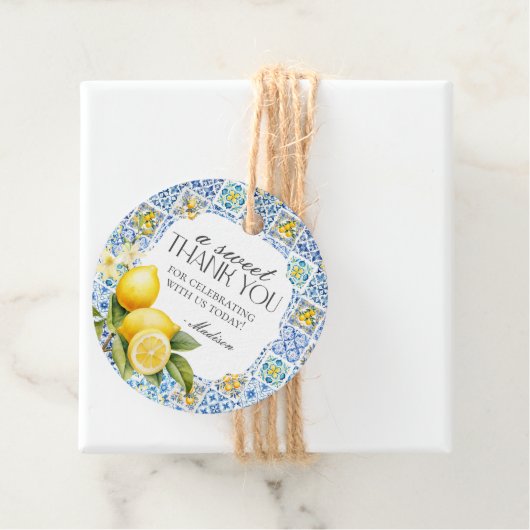 Amalfi-kust Italiaanse Toscaanse Kustlijn Bedankjes Labels (In situ)