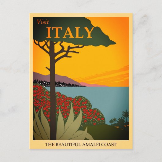  Amalfi kust Italië Briefkaart (Voorkant)