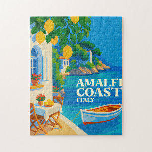 Amalfi-kust Italië Vintage Middellandse Zee Puzzel
