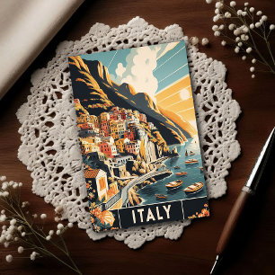 Amalfi-kust Italië Vintage Reis Briefkaart