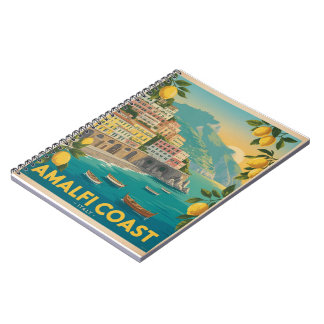 Amalfi-kust Italië Vintage Reizen Notitieboek