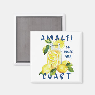 Amalfi-kust La Dolce Vita – Italiaanse Limoncello Magneet