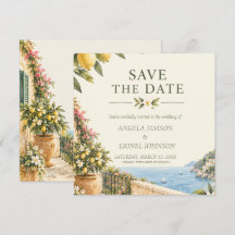 Amalfi-kust Positano Citroen Save the Date