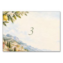 Amalfi-kust Positano Citroen Watercolor Trouw