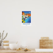 Amalfi-kust Reisposter Poster (Keuken)