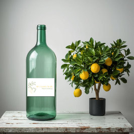 Amalfi Lemon Chic Voedselcontainer Etiket