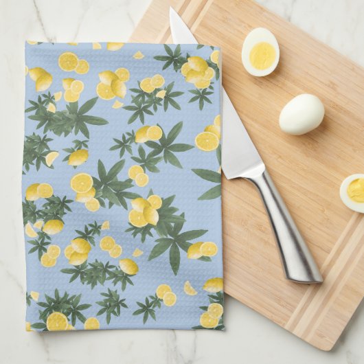 Amalfi Lemon Twist Vibes 1 Theedoek (Quarter Fold)