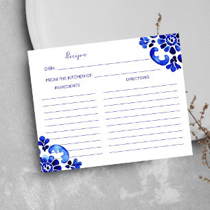 Amalfi Mediterraans Italiaans thema recept kaart