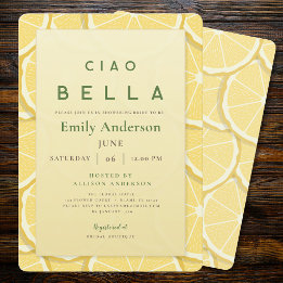 Amalfi Minimal Bruidsuitnodiging | Ciao Bella Uitn Kaart