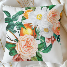 Amalfi Orange Coussin | Décor Floral d'agrumes ita