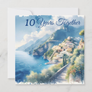 Amalfi Positano Romantisch Reizen Jubileum Cadeau Kaart